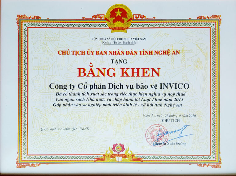 2016 bang khen tinh