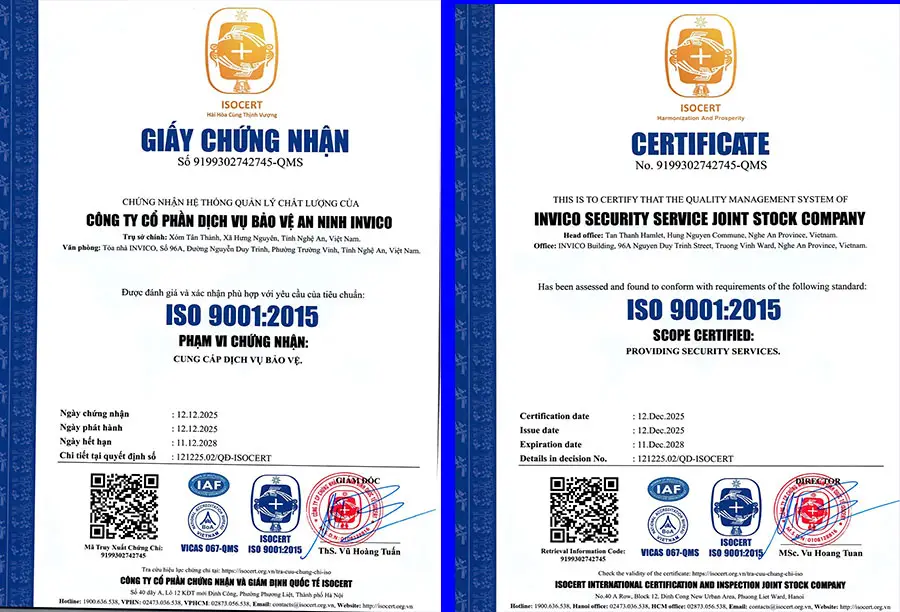chung nhan iso 9001